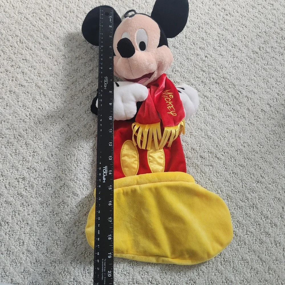 Disney Parks Authentic Mickey Mouse Christmas Stocking Plush Head Scarf 20